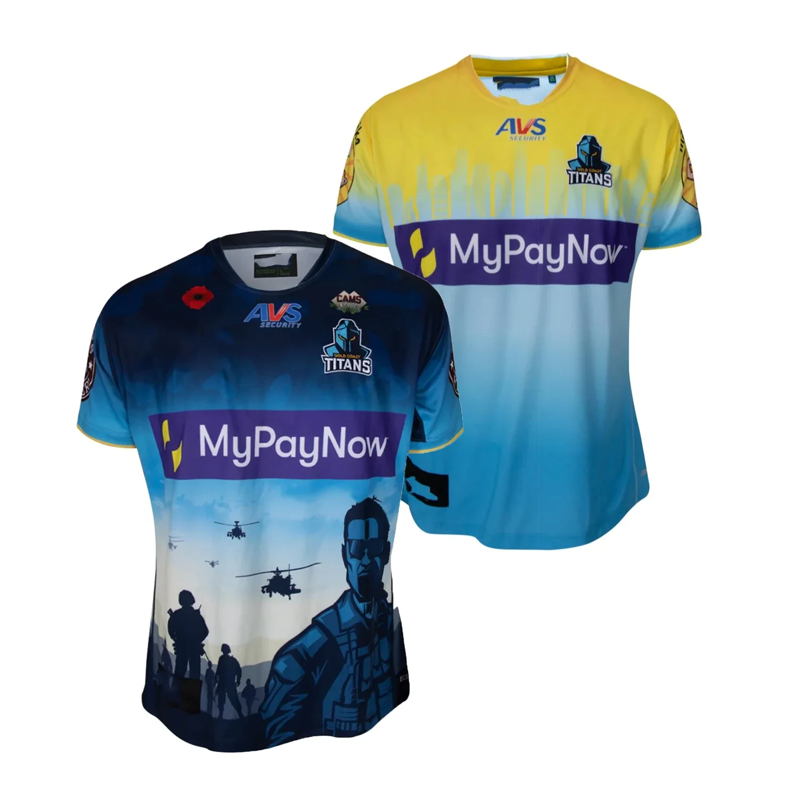 

2023 Gold Coast Titans Men's ANZAN/Magic Round Rugby Jersey