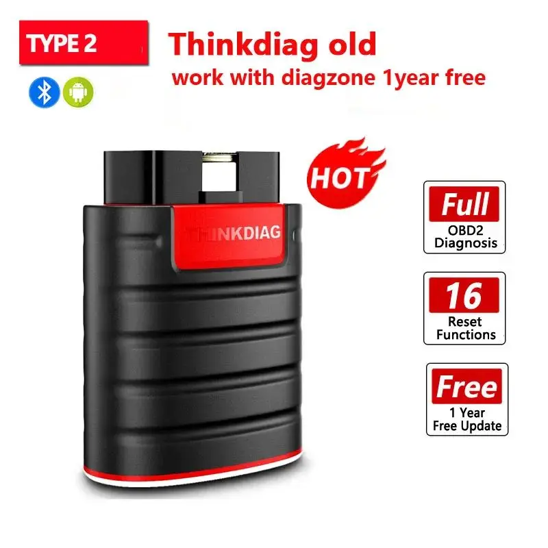 Thinkdiag Old Version Thinkdiag Diagzone Support  all car 16 Reset Service OBD2 scanner tool PK Golo pro 4.0 dbscar 2 BT200