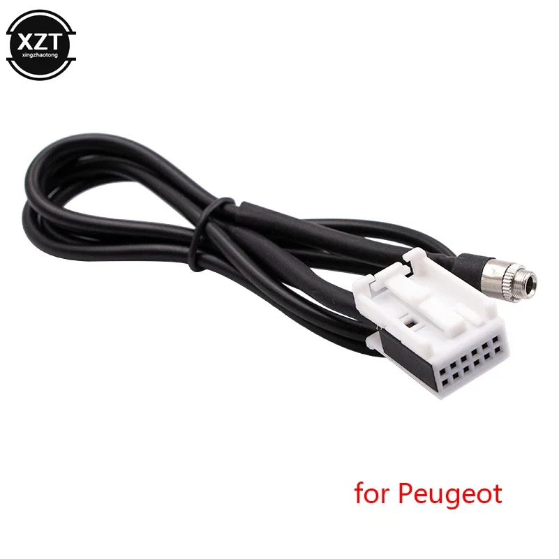 Cable adaptador auxiliar de Audio para coche, accesorio para Peugeot 307, 308, 407, 408, 507, Citroen C2, C5, C4, RD4, 12 Pines,