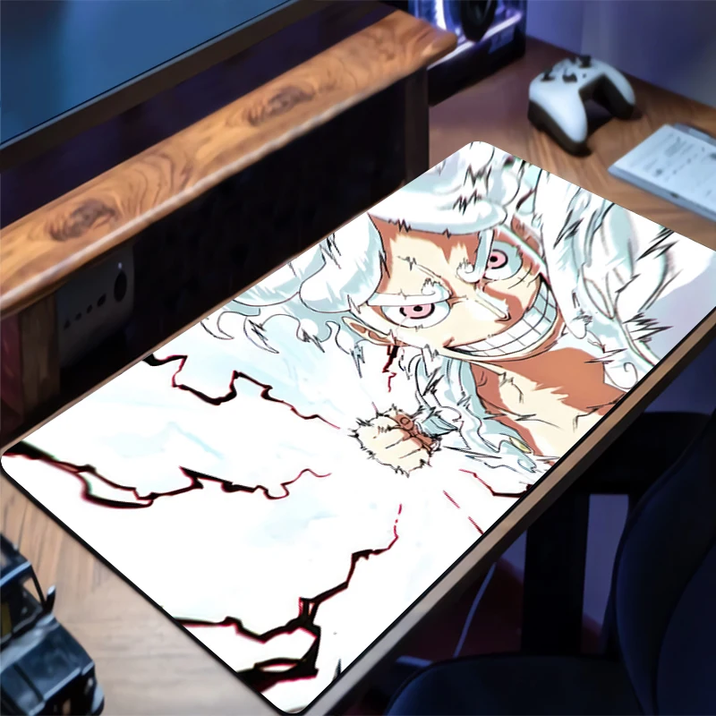 แผ่นรองเมาส์ แผ่นรองโต๊ะ ลายอนิเมะ แผ่นรองเล่นเกม O-one P-piece แผ่นรองเมาส์เกมมิ่ง ทนทาน ความเร็วสูง สำหรับคอมพิวเตอร์และสำนักงาน แผ่นรองคีย์บอร์ดสำหรับเกมเมอร์