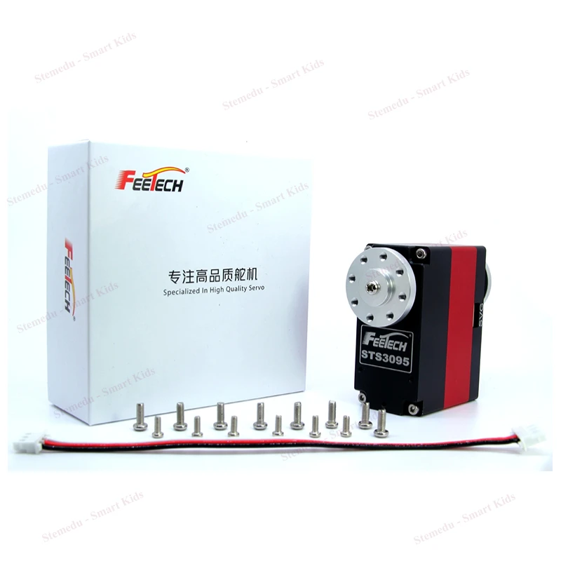 Feetech ST-3095-C001 Servomotore intelligente a coppia elevata da 105 kg. cm 8,4 V Metal Gear TTL Controllo bus seriale per robot industriale