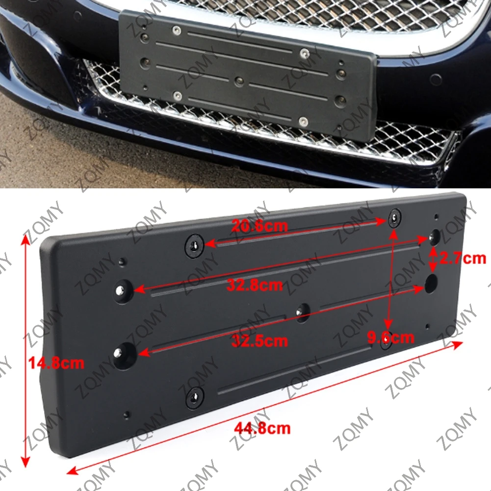 Car Front License Plate Mounting Holder Bracket For Jaguar XJ 2010 2011 2012 2013 2014 2015 2016 2017 2018 2019 C2D30836