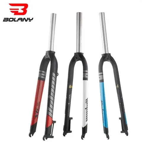 Bolany 산악 자전거 포크 26 27.5 29 인치 알루미늄 합금 매트 리지드 포크 디스크 브레이크 포크 MTB 자전거 액세서리