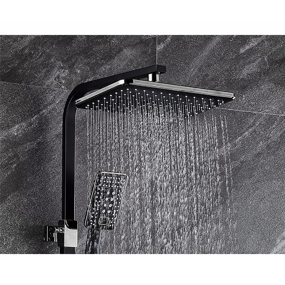 Sistema di doccia digitale a LED termostatico 4 modalità di regolazione montaggio a parete SPA pioggia rubinetto del bagno ugello pressurizzato forniture per il bagno
