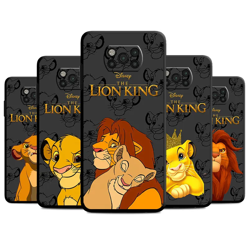 phone Cases for Mi Poco X3 NFC M5 X4 GT case 14 12T 11 9C F5 C40 10T Pro x3 funda Antiscratch cover The King Lion Simba Animaton