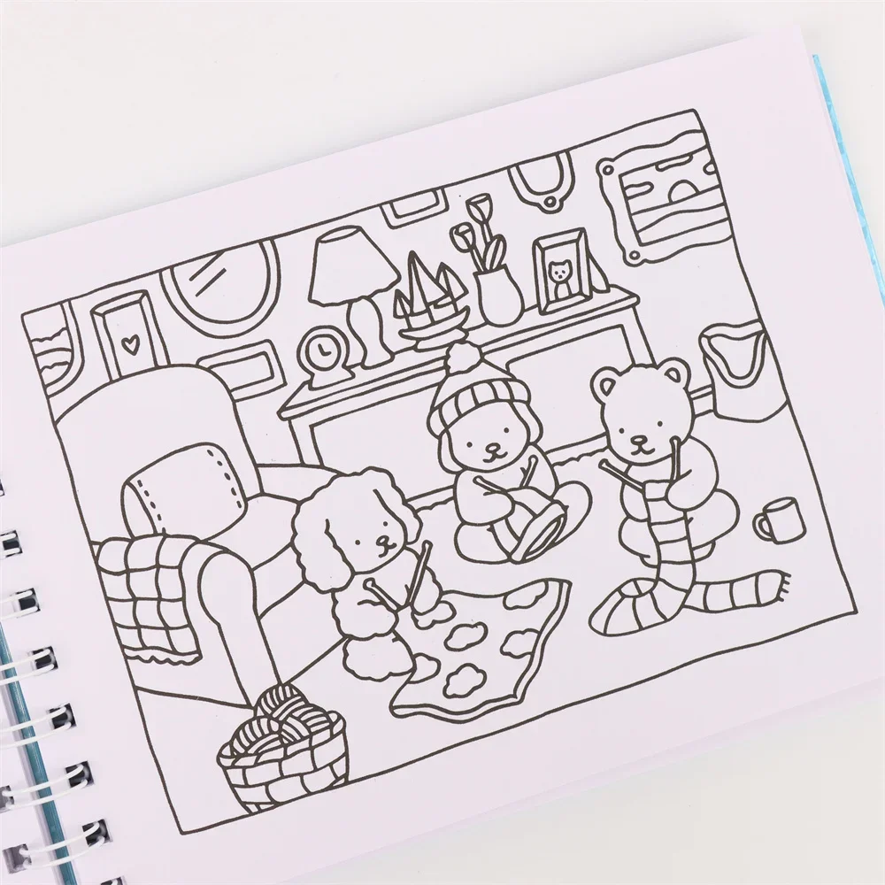 كتاب تلوين بوبي جودز 50 ورقة 180 جرام تلوين دفتر الرسم #3