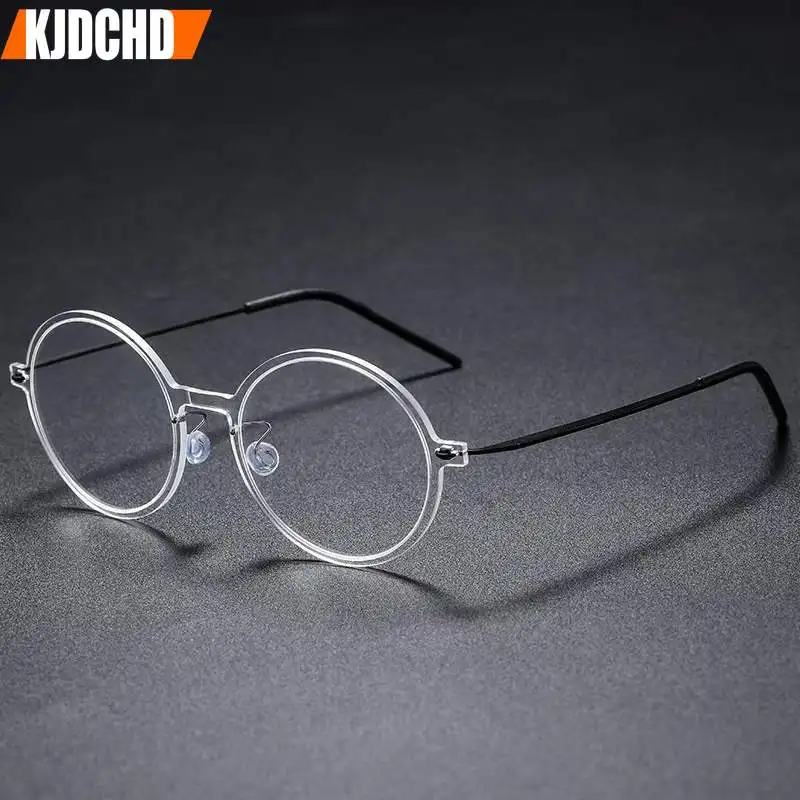 

Denmark Brand Glasses Frames Men Small Women Gafas Titanium Original Quality Eyeglasses 6523 Retro Round Spectacles Eyewear