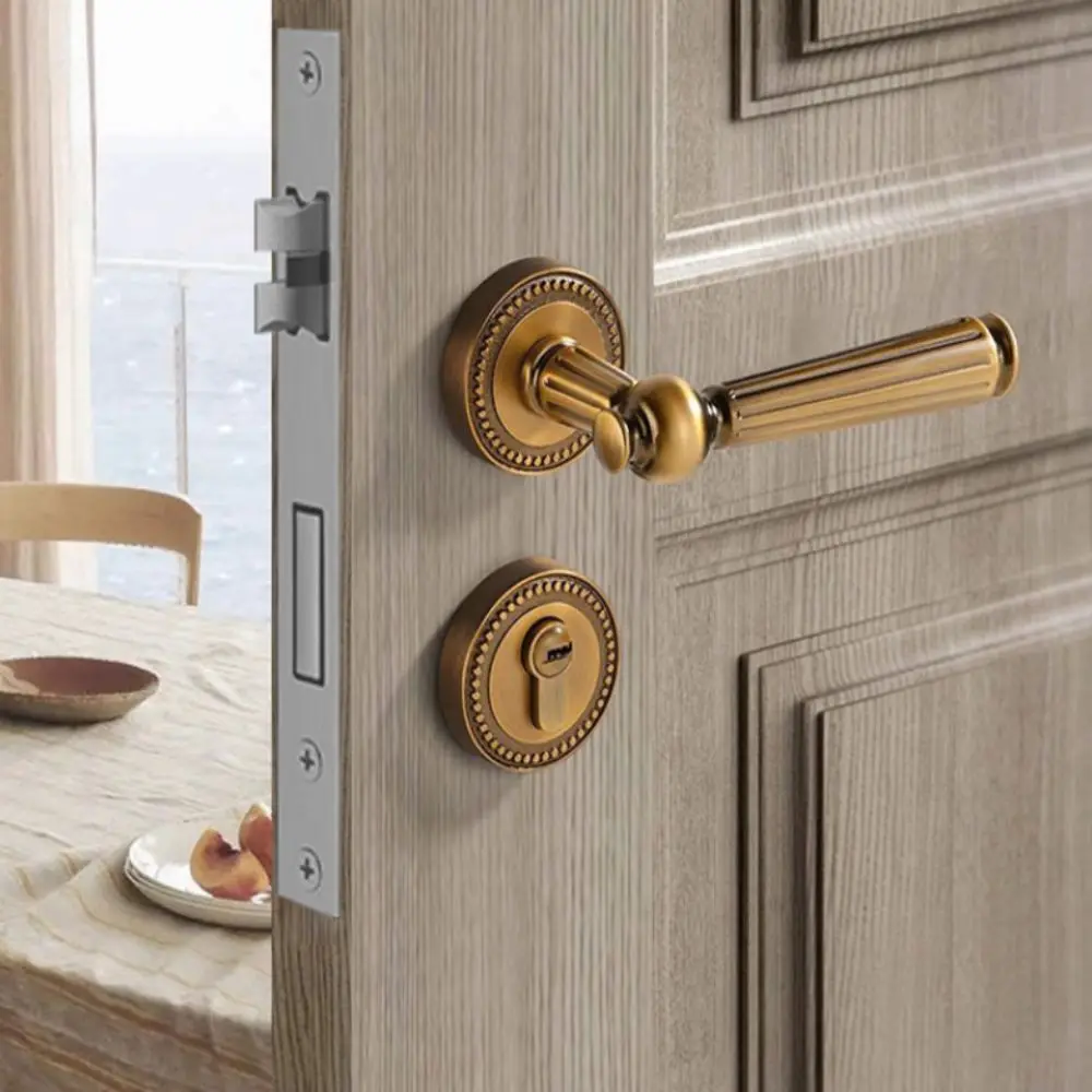 

Магнитный дверной замок простого дизайна в ретро-стиле, бесшумный, с раздельным корпусом, легкая установка, для внутренних дверей