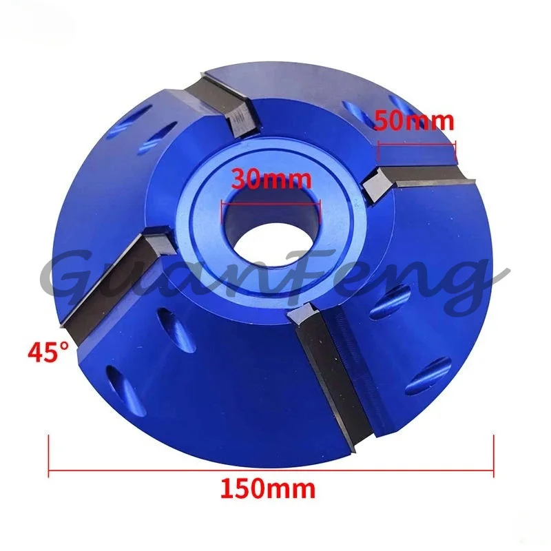 With blade 50x12x1.5 woodworking cutter head 45 ° bevel straight knife