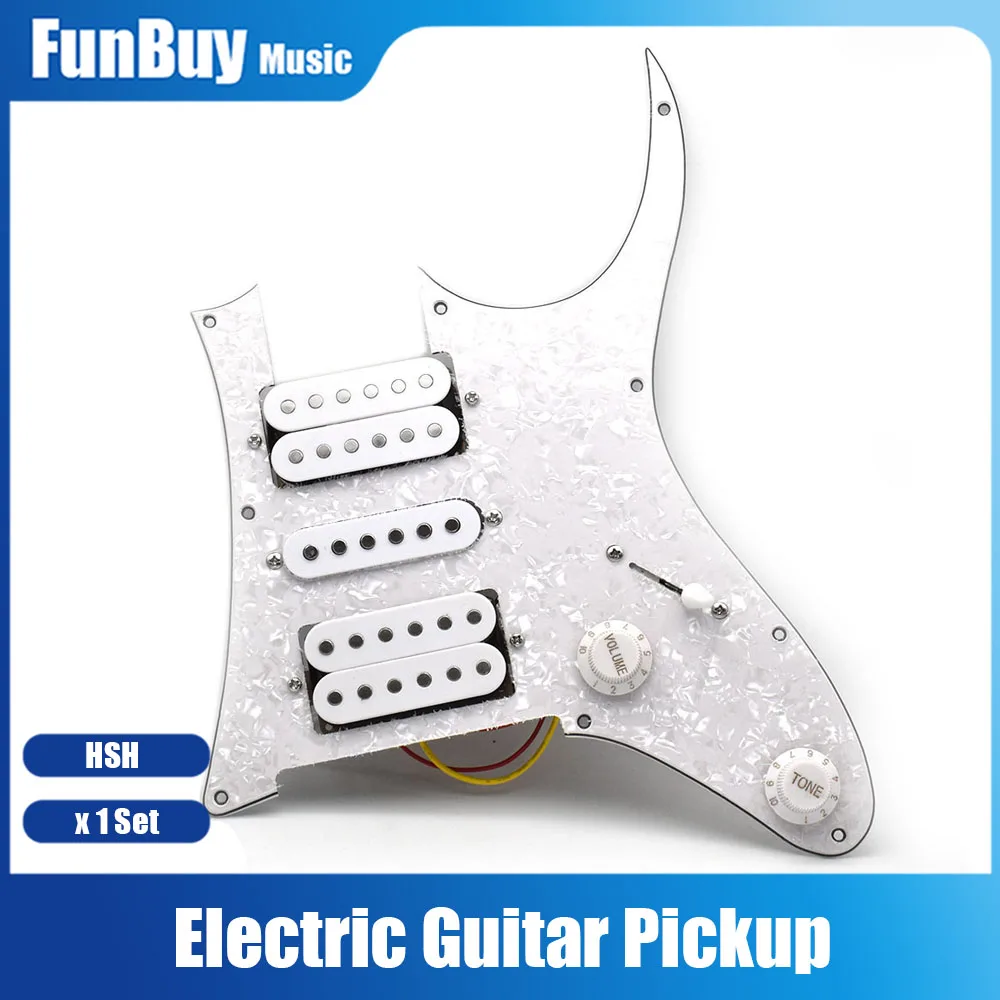 Electric Guitar Pickup HSH Humbucker Guitar Pickups Prewired Pickguard Guitar Pickup for Electric Guitar