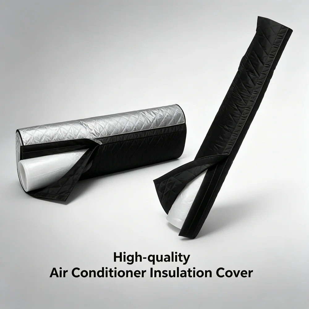 Portable Air Conditioner Exhaust Hose Heat Insulation Sleeve Quilted Noise Absorbing Protective Cover PAC Vent Pipe Shield