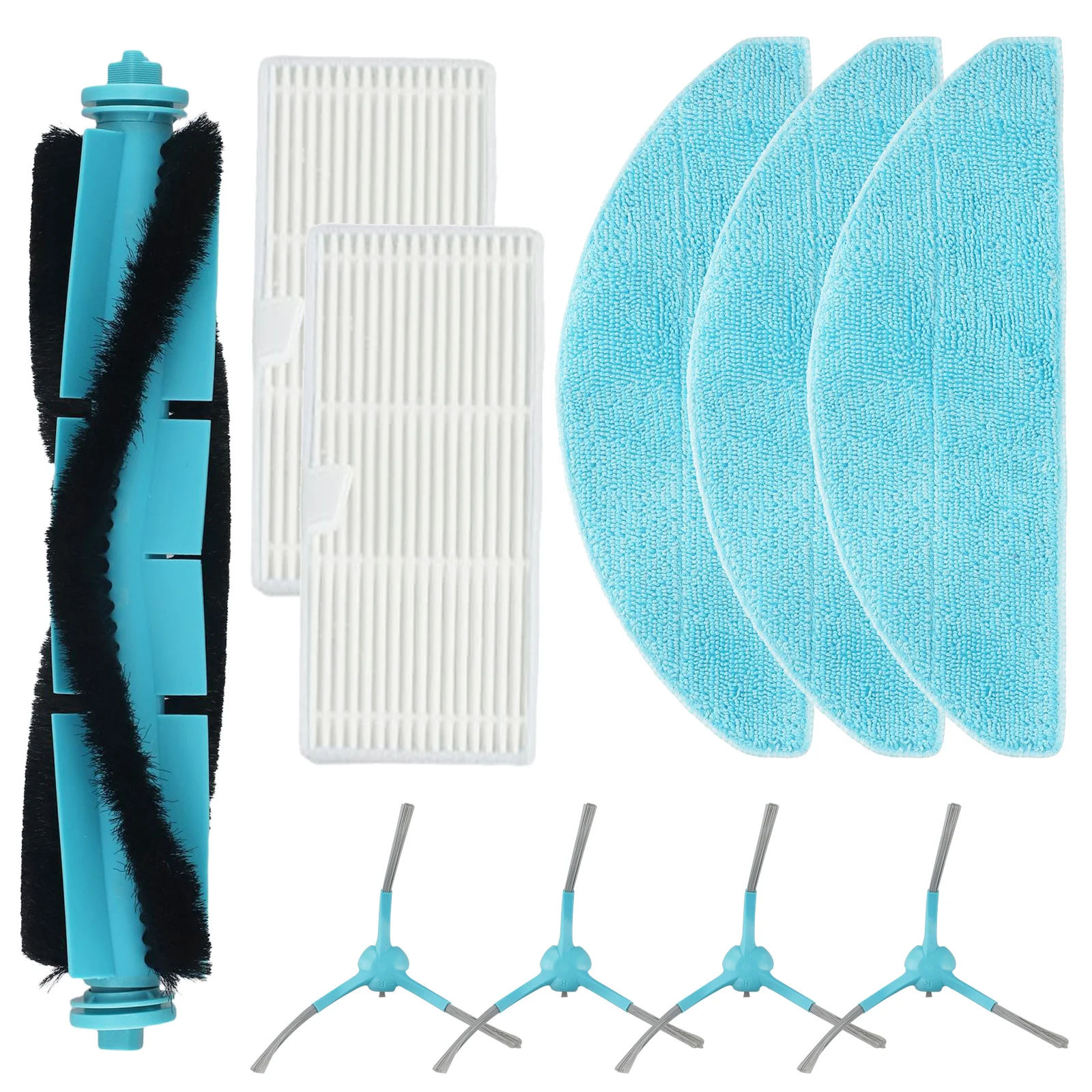 طقم قماش ممسحة مرشح الفرشاة الجانبية الرئيسية لـ Conga 7490 Immortal Home لقطع غيار مكنسة الروبوت