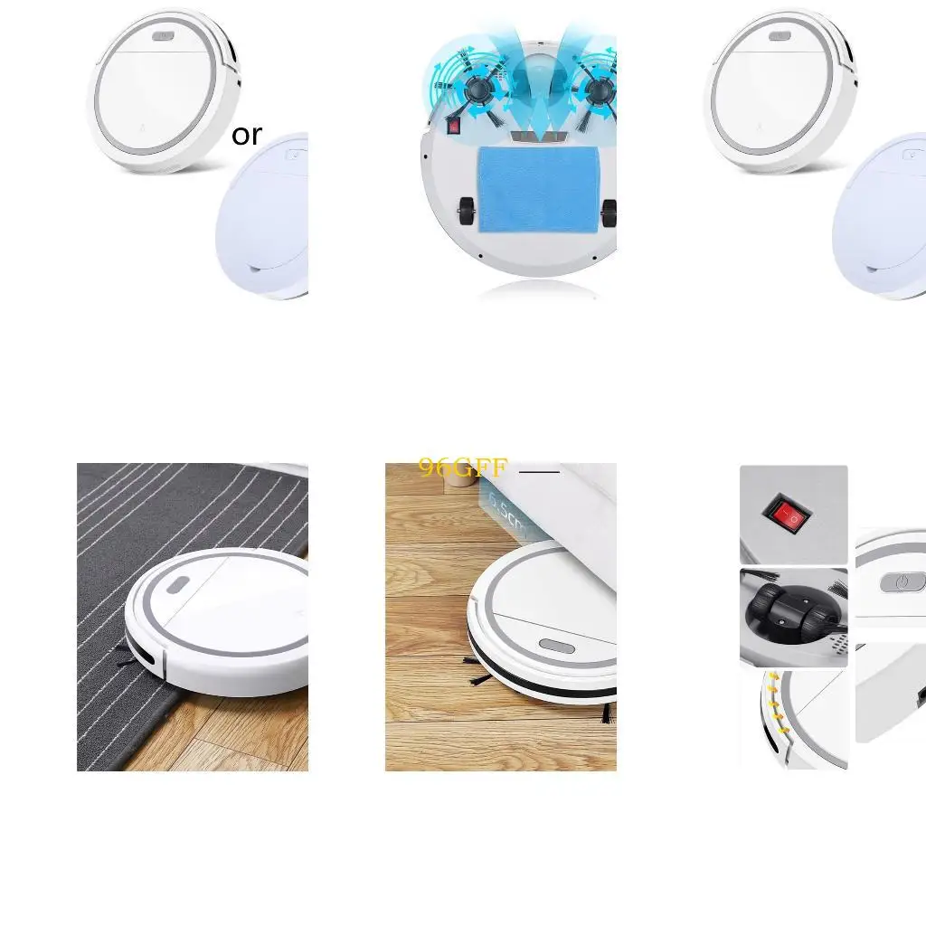 96GF 3-in-1 Automatic Robotic Vacuum Cleaner Suitable for Pet Hair Hard Floors