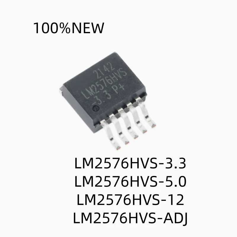 (10Pcs) 100% New Lm2576Hvs-3.3 Lm2576Hvs-5.0 Lm2576Hvs-12 Lm2576Hvs-Adj To-263-5 Step-Down Dc-Dc Voltage Regulator Chip Ic