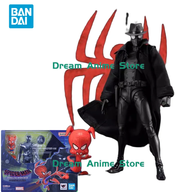 

Bandai Original Anime Model SHFiguarts SPIDER-MAN NOIR&SPIDER-HAM Action Figure Toys Collectible Ornaments Gifts for Children