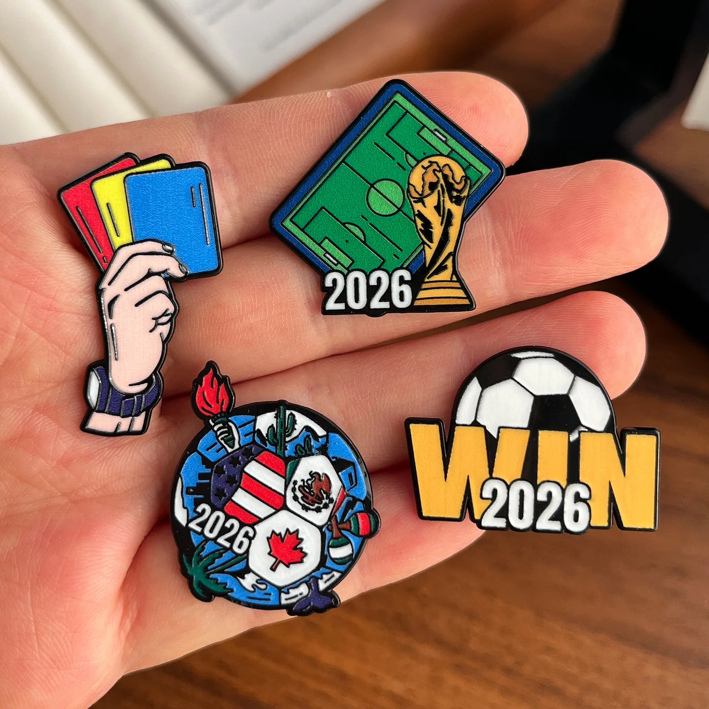 

2026 Sports Match Metal Badge Brooch Commemorative Fan Collectible Pin Small Gift Accessory for Supporters