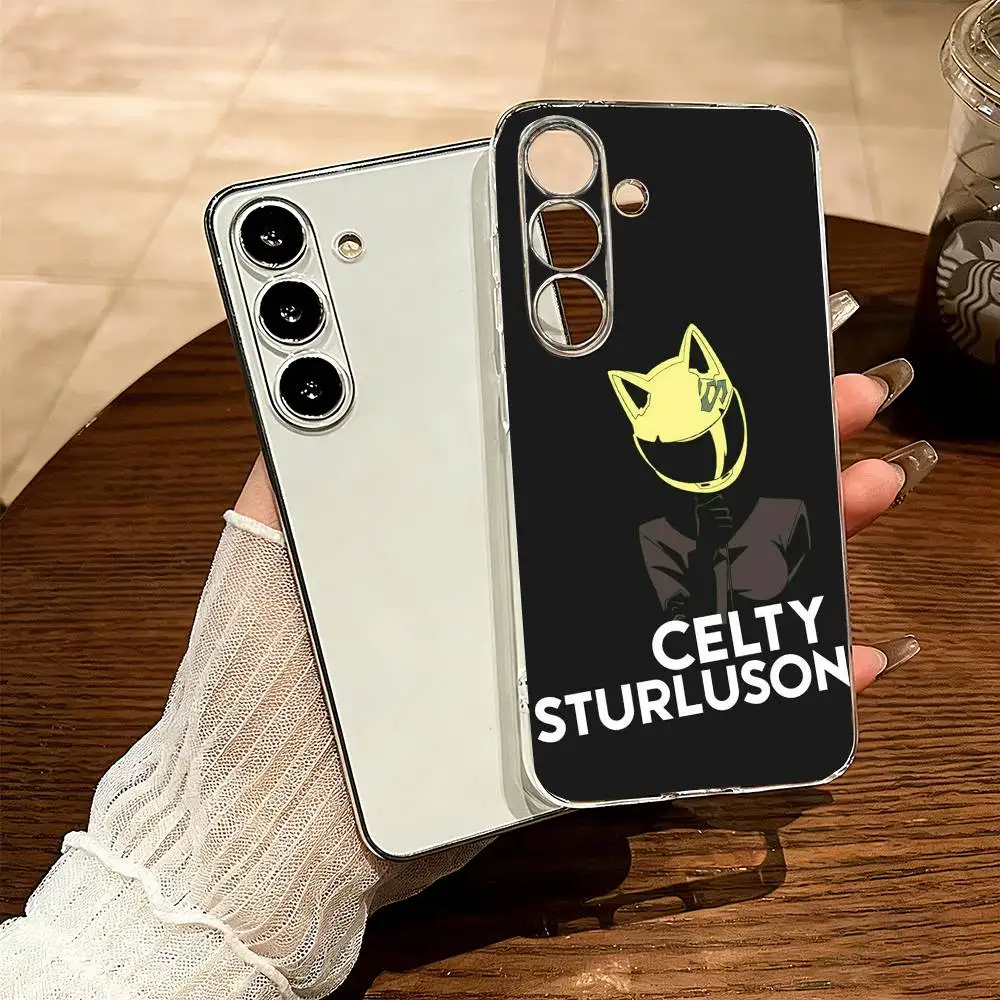 

Anime DuRaRaRa C-Celty Sturluson Phone Case For SamsungA10,12,20,21S,30,31,40,50,51,52,70,71 Transparent Cover