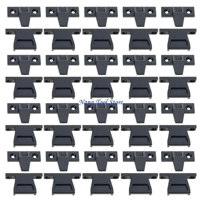 31GJ 20Pcs Quick Fitting Furniture Panel Board Connector Press Fit Panel Clip Hardware Push in Plinth Fasteners Enduring