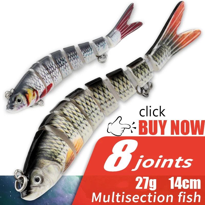 165mm 34g Angeln Lockt Jointed Wobbler Swimbait Sinking Wobbler Für Hecht Forelle Bass Trolling Künstliche Harten Köder Tackle – Detail 2