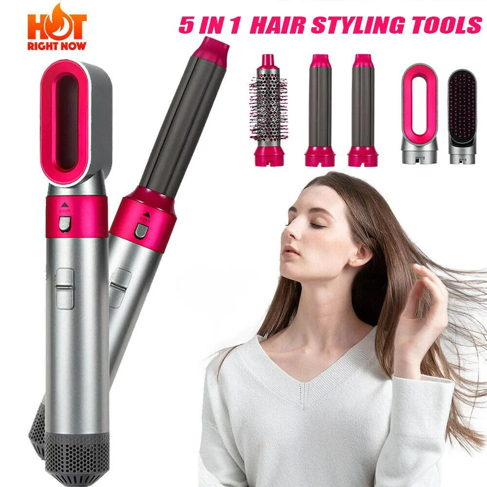 5 In 1 Hair Dryer Professional High-Speed Curling lron Hot Air Comb Set For Dyson Airwrap Straightener Styling Tool