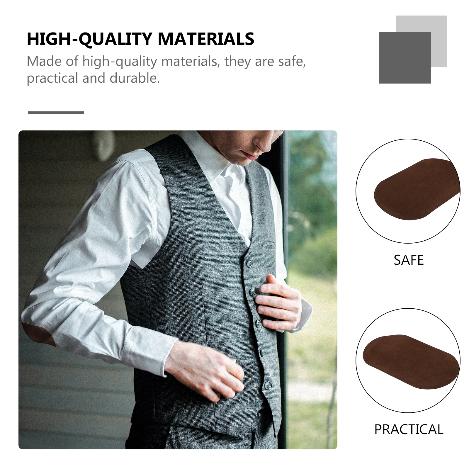 

10Pcs Iron on Cloth Patch Knee Repair Elliptical Jeans Clothes Elbow Appliques Durable for Pants Shirts Backpacks