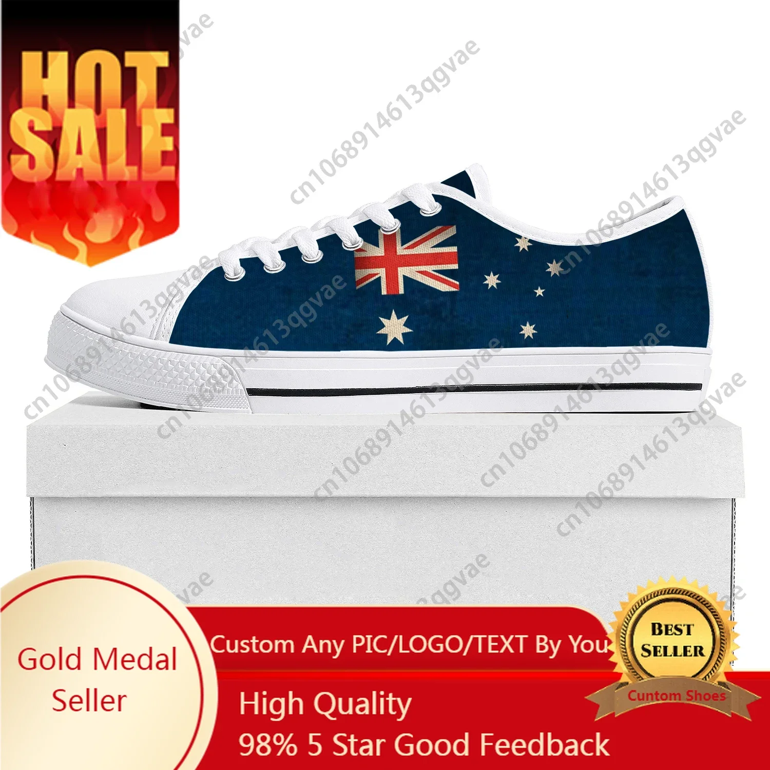 

Australian Flag Low Top High Quality Sneakers Mens Womens Teenager Canvas Sneaker Prode Casual Couple Shoes Custom Shoe