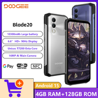 2025 NEW DOOGEE Blade 20 Rugged Phone Unisoc T7200 4GB+128GB 10300mAh 18W 16MP Camera 6.6-Inch 90Hz Android 15 Smartphone