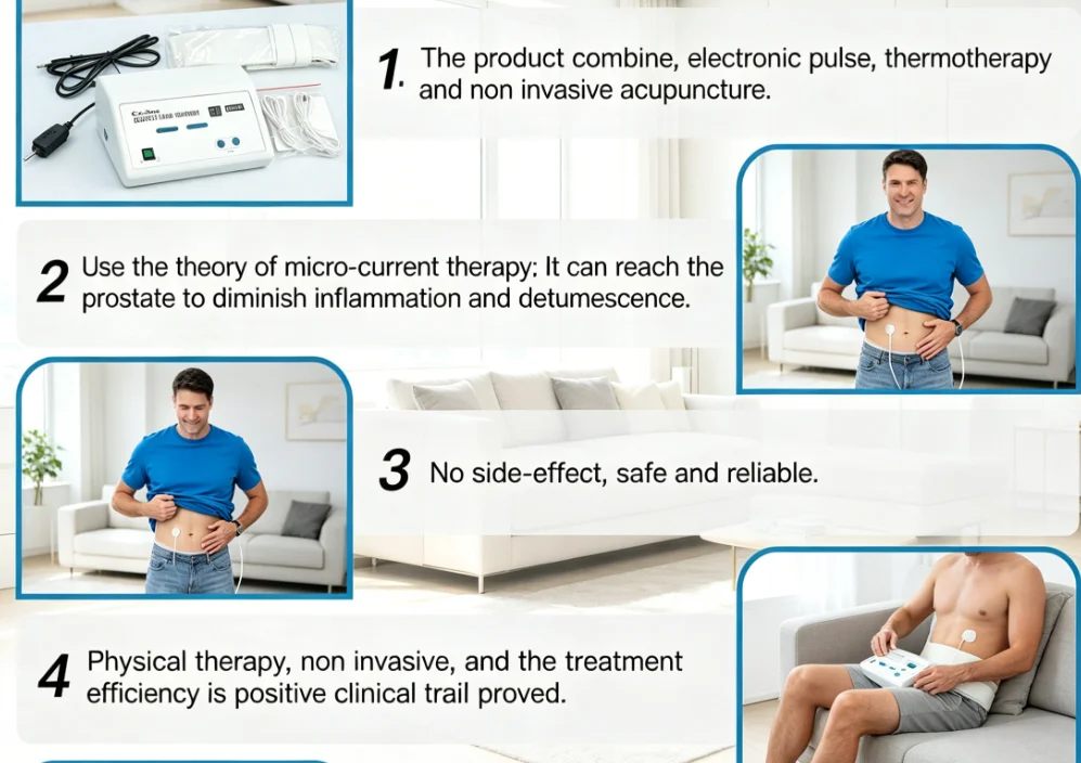 High Energy Electric Pulse Prostate Massager No Side Effects Male Prostate Rehabilitation Care Device