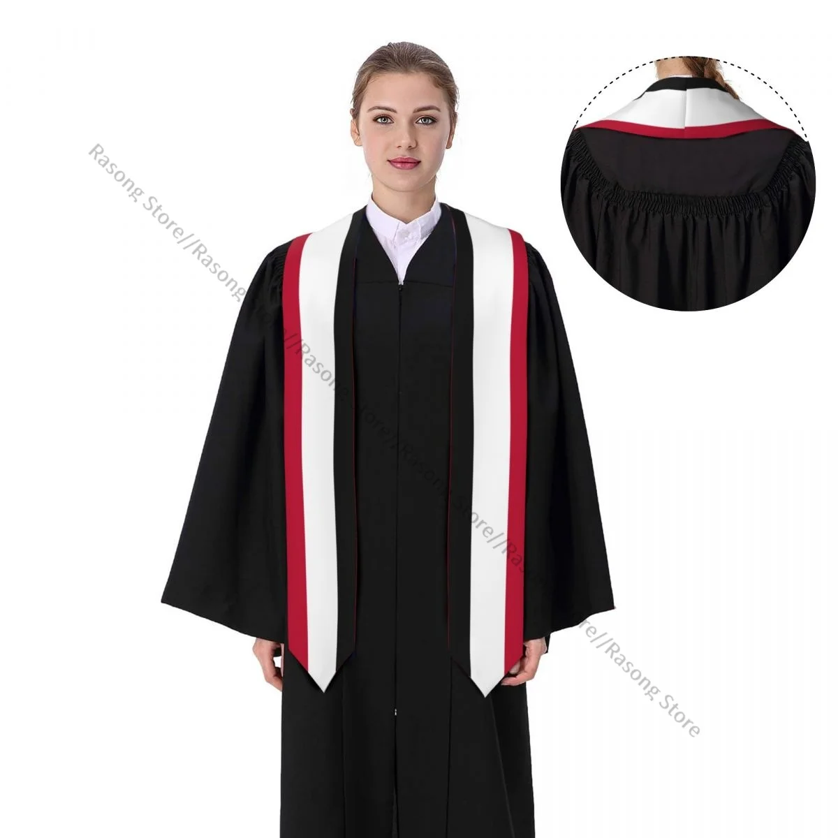 Yemen Flag Unisex Adult Graduation Stole Shawl for Academic Commencements Celebration Uniform