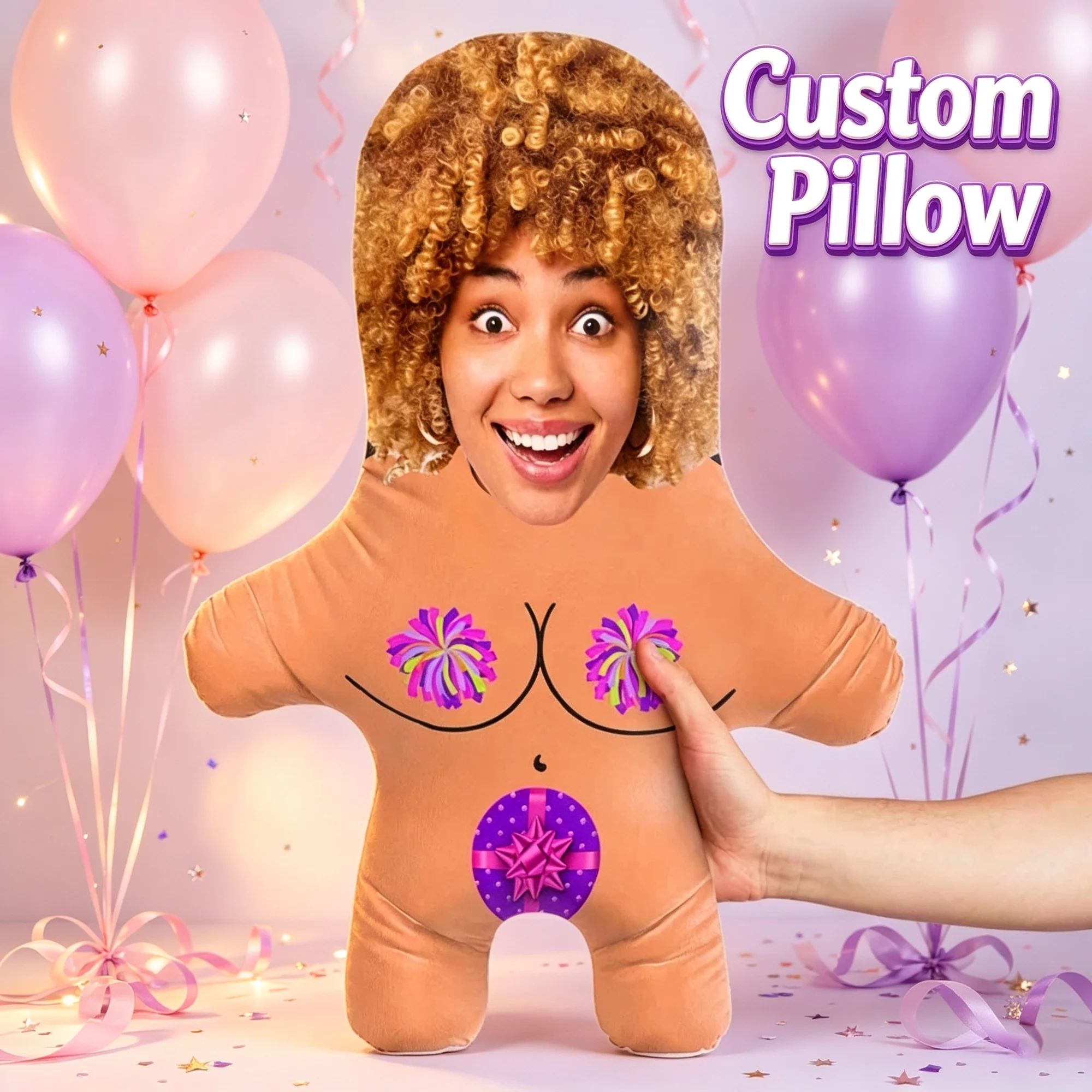 Personalized Photo Birthday Suit Girl Face Stuffed Throw Pillows Modern  Pillow Cushion Home Decoration Anniversary Gift