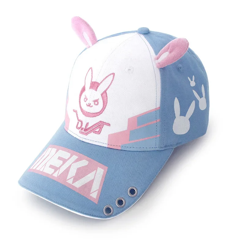 OW D.va DVA DARLING in the FRANXX Hat Rabbit Ear Meka 02 Adjustable Casquette Baseball Cap Snapback Caps Outdoor Sun Visor Hats