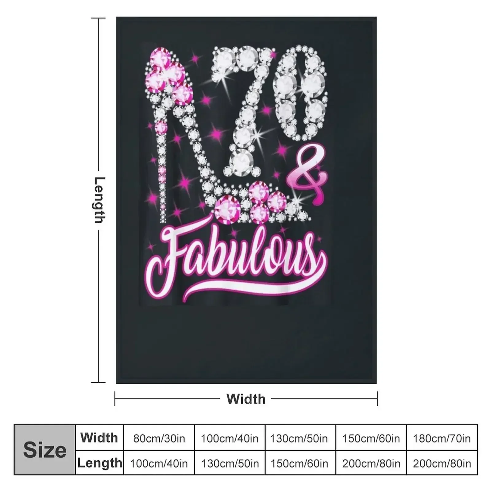 Funny 70 And Fabulous - 70th Birthday Years Ago Gifts Throw Blanket Camping Sofa Throw Blankets