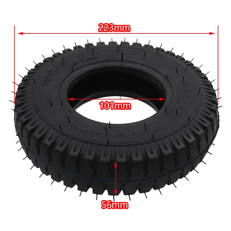 High Quality 2.50-4 Tires for Trolleys Utility Vehicles Lawn Mowers Motorcycles Unicycles Scooter Tire Accessories