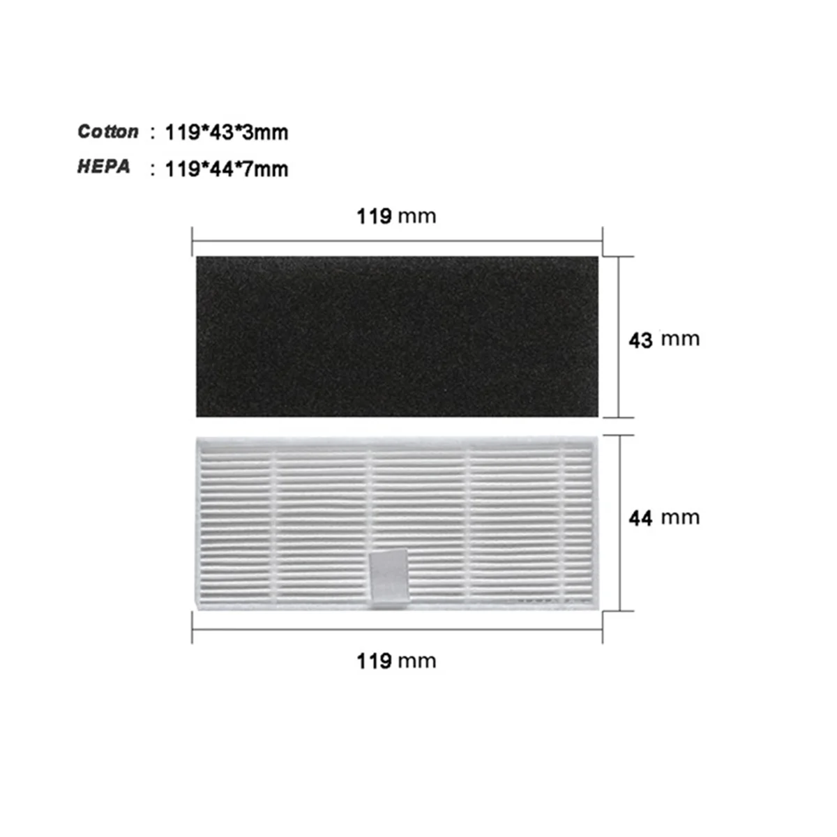 Filtro Hepa para aspirador de pó protênico m7 pro, peças sobressalentes para kyvol, cybovac, s31, HONITURA Q6, uoni, lenovo t1 pro