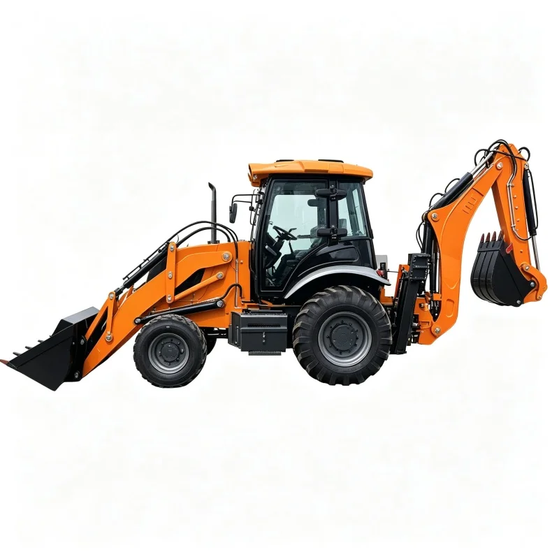 Wheel Type Backhoe Loader Machine for Digging Loading and Road Construction