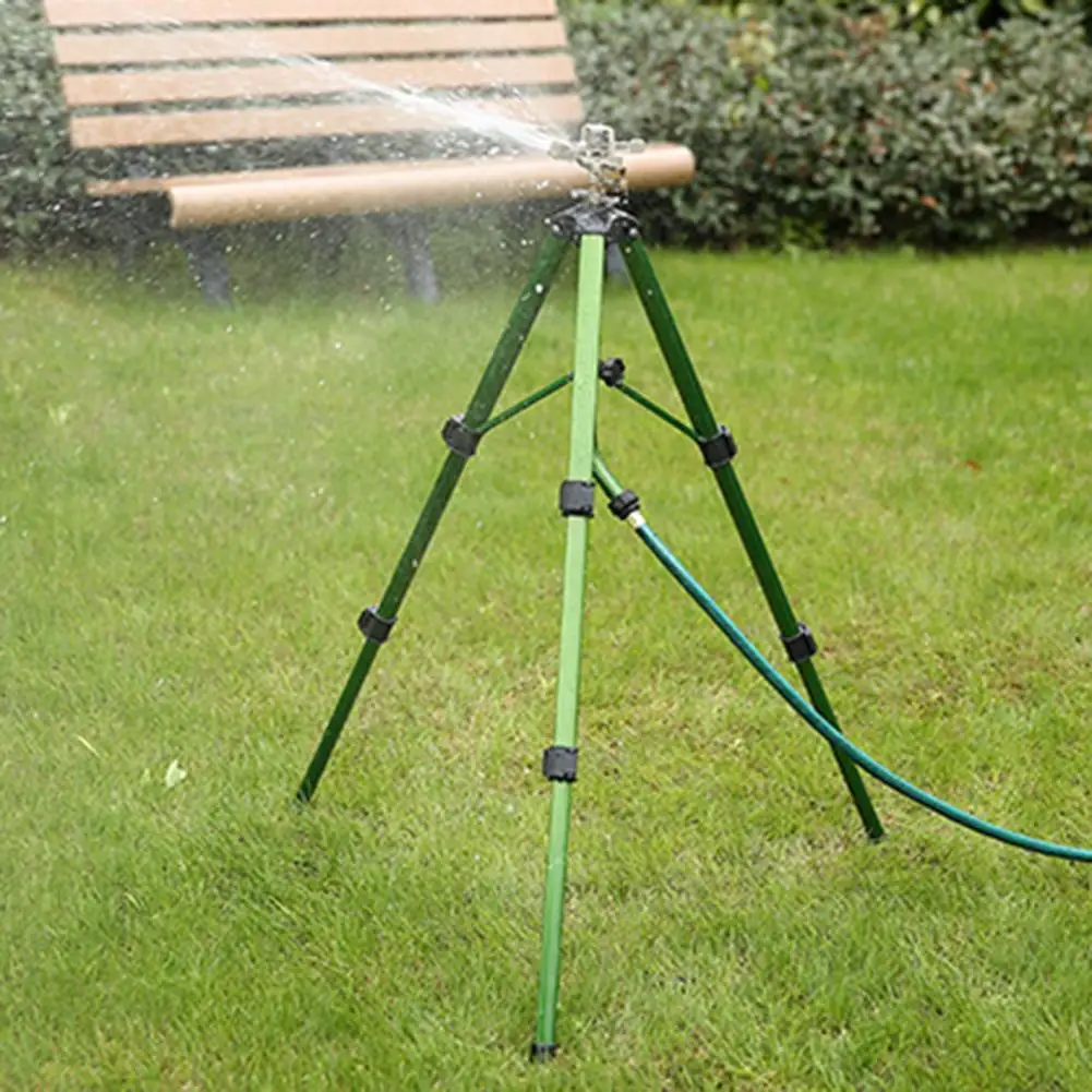 

Adjustable Coverage Sprinkler High Pressure Tripod Sprinkler Easy Installation Adjustable Height 360-degree Rotation for Wide