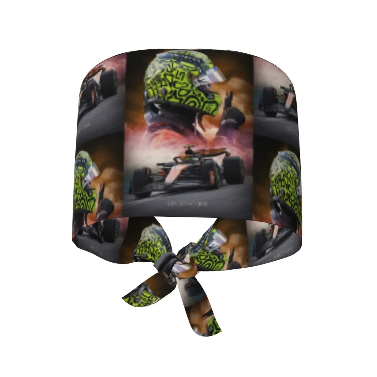 Lando Norris F1 Miami Scrub Hat Doctor Working Surgical Cap Men Women Adjustable Nursing Caps for Dentist