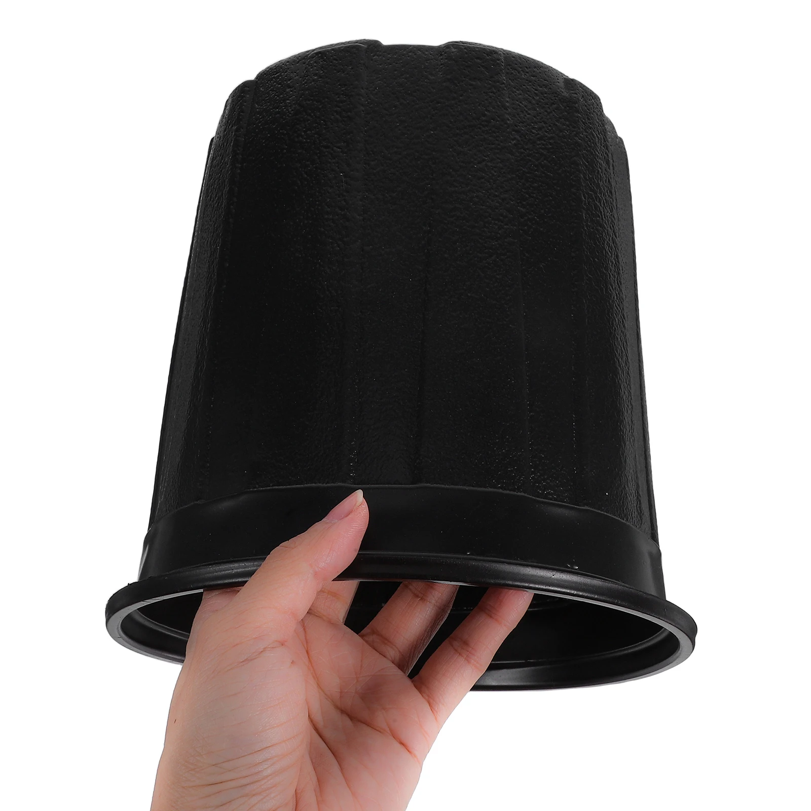 

10Pcs Black Large Nursery Pots Heavy Duty Plastic Seedling Starter Pots with Drainage Holes for Garden Plant Growing