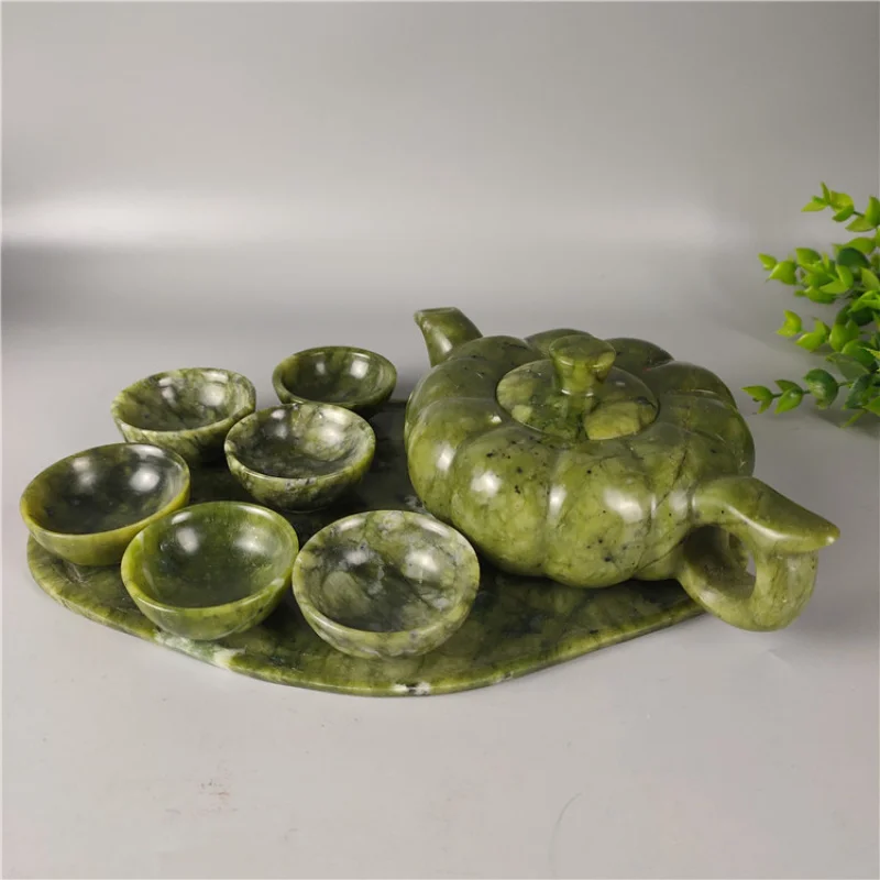 Supply Antique Crafts South Jade Suit Pumpkin Pot Kombucha Sets