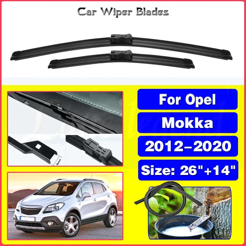 

Wiper Front Wiper Blades For Opel Mokka Buick Encore 2012-2020 2013 2014 2015 2016 Windshield Windscreen Front Window 26"+14"