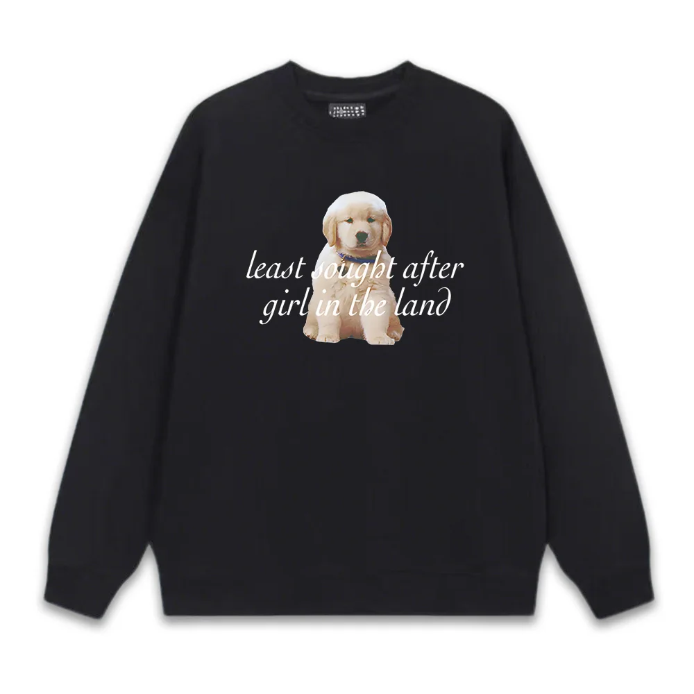 

Least Sought After Puppy Crewneck 2026, новая американская Sabrina Carpenter, такой же, как официальный сайт, осень/зима, высококачественная толстовка с капюшоном
