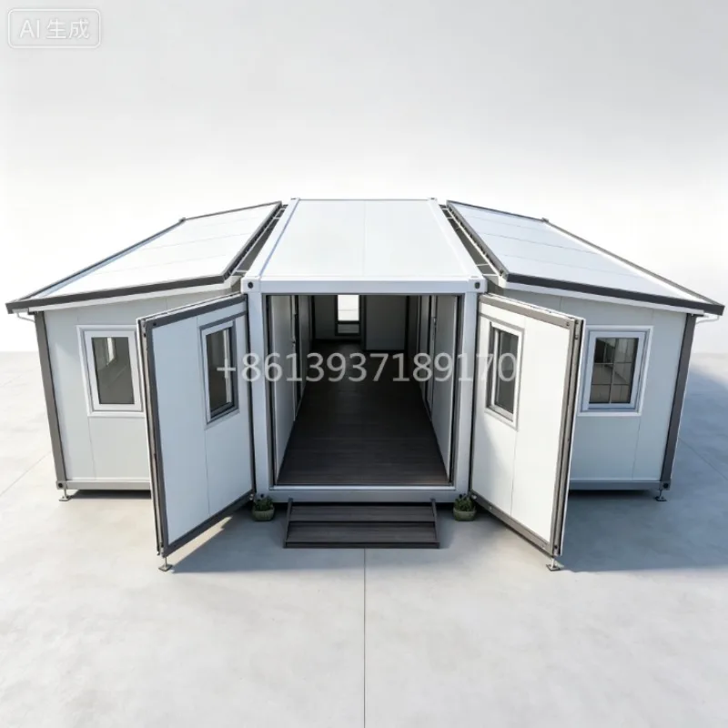 Prefab House 2 3 Bedrooms Prefabricated Modular Tiny House 20ft 40ft Portable Expandable Container House for Hotel Farm Shop