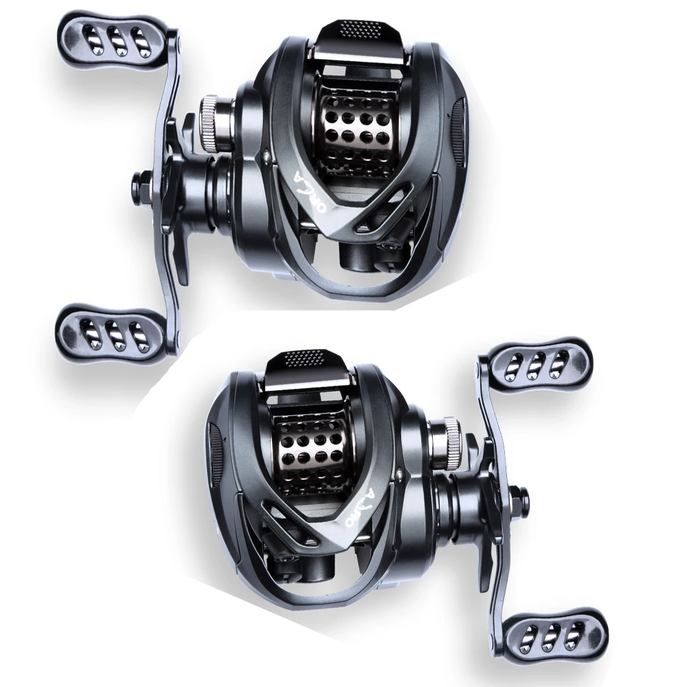 FISHINGFANS ORCA C1 Salzwasser-Baitcasting-Rolle Baitcaster 5+1BB Baitcasting-Multiplikator-Spule Tief- und Flachspule Angelrolle – Detail 2