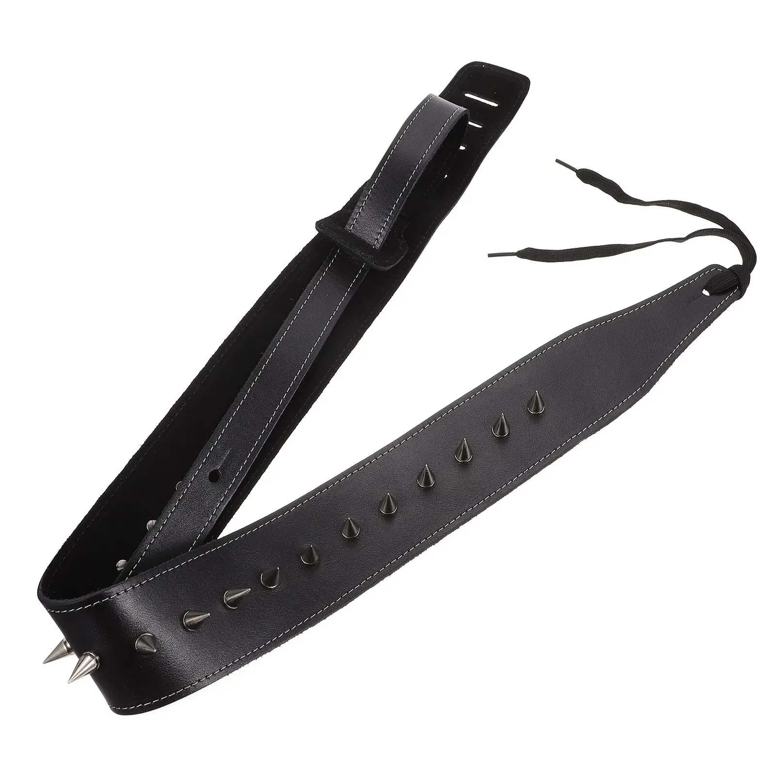 

Guitar Strap Cowhide Durable Punk Belt for Musical Instrument Shoulder Accessories Durable Guitar Strap Breathable