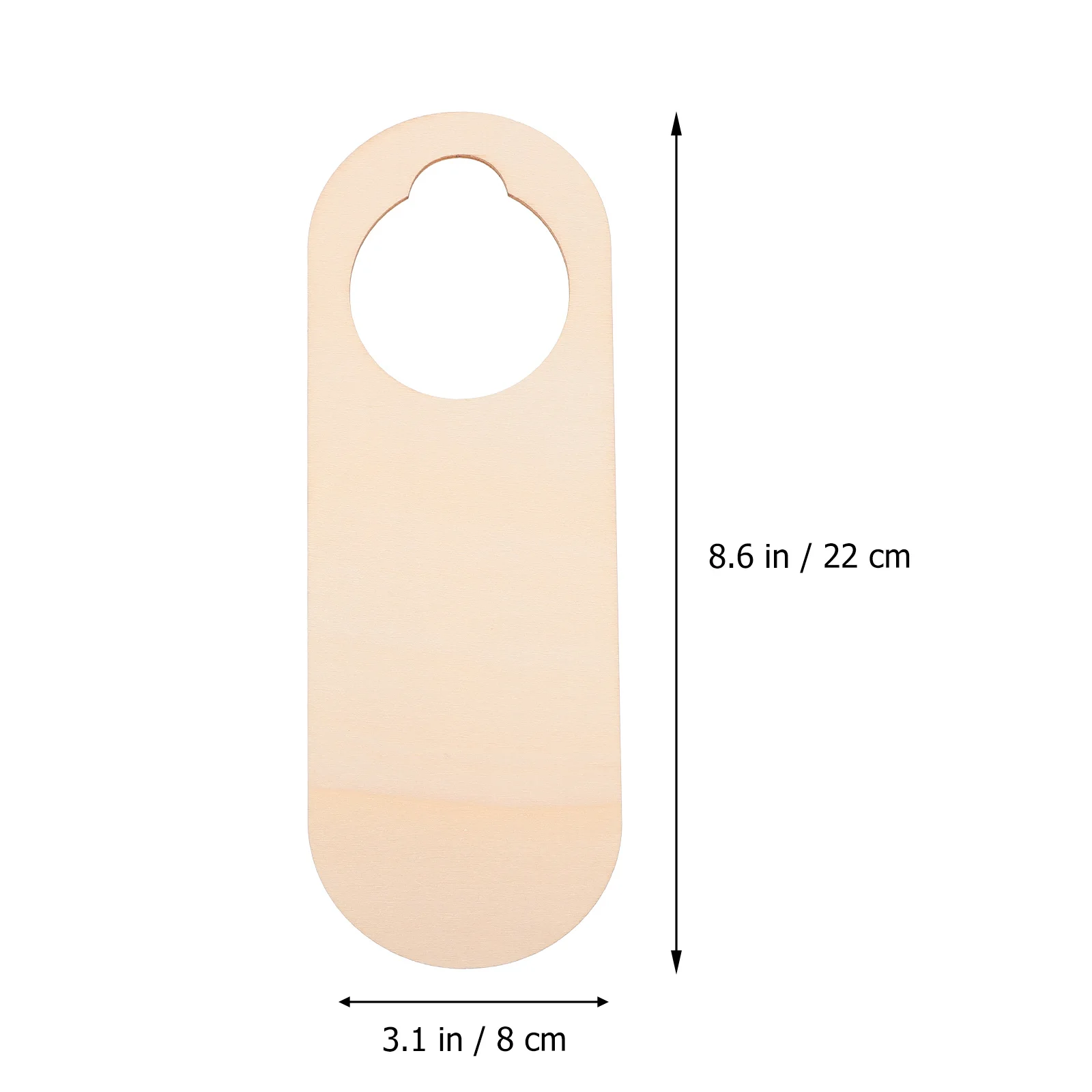 علامة خشبية معلقة مقبض الباب اللوحة 10 قطعة علامة خشبية طبيعية لتقوم بها بنفسك لا تزعج ديكور الغرفة #2