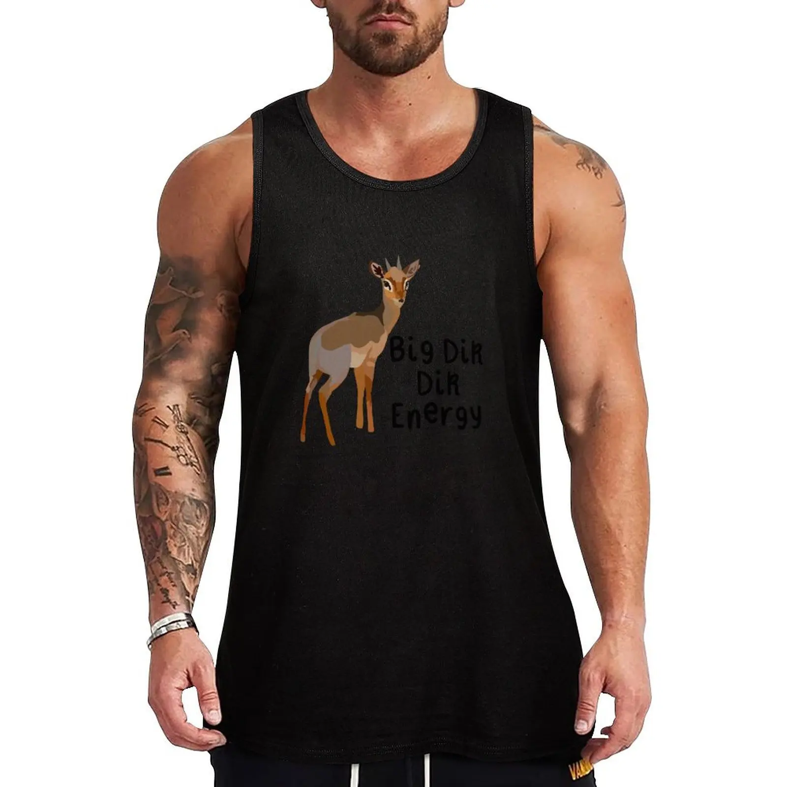 

Big Dik Dik Energy Tank Top t-shirts man T-shirt for fitness sleeveless clothes for men summer