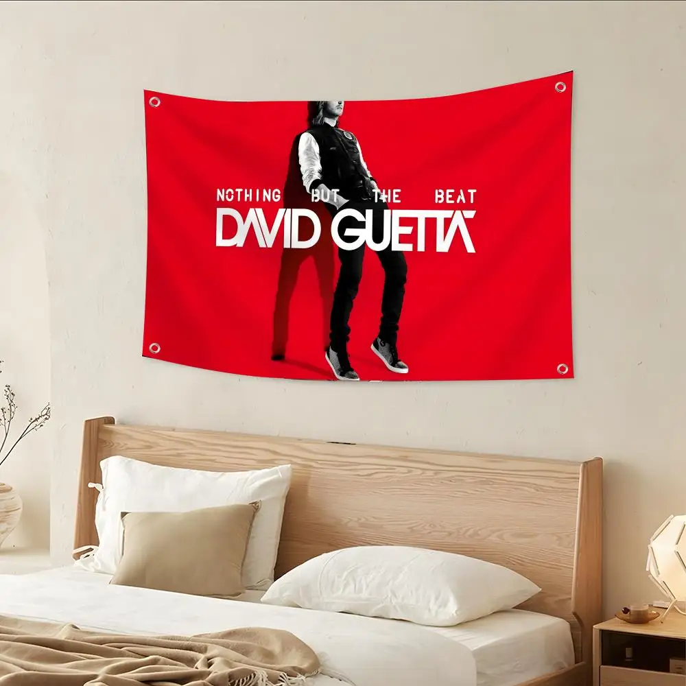 EDM DJ Producer David G-guetta Flags Custom Camping Outdoor Garden room Decor Backdrops Wall Art Family Gifts