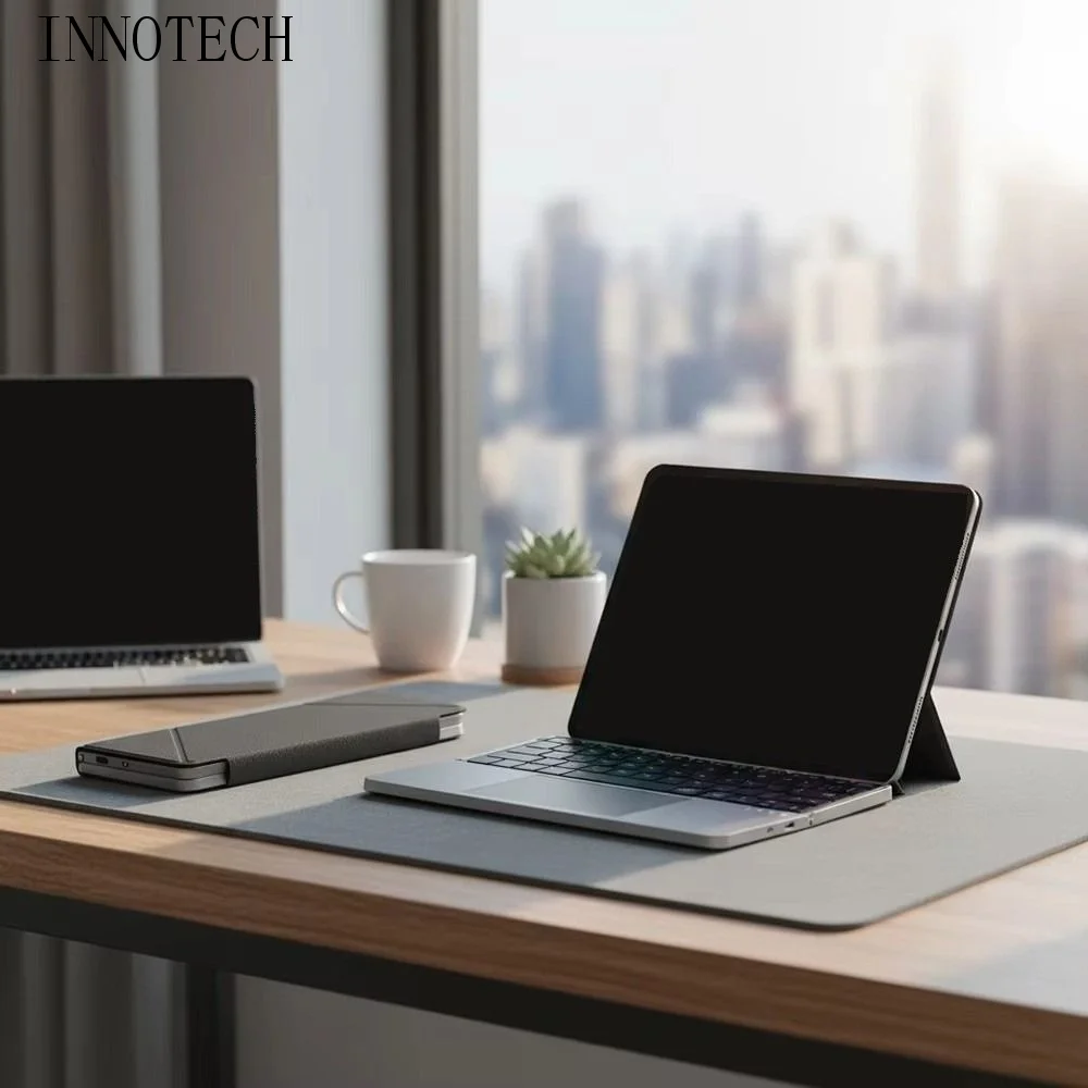 

Bluetooth 5.3 Wireless Bluetooth Keyboard Universal Detachable Rechargeable Keyboard Portable with Touchpad Mini Foldable Keypad