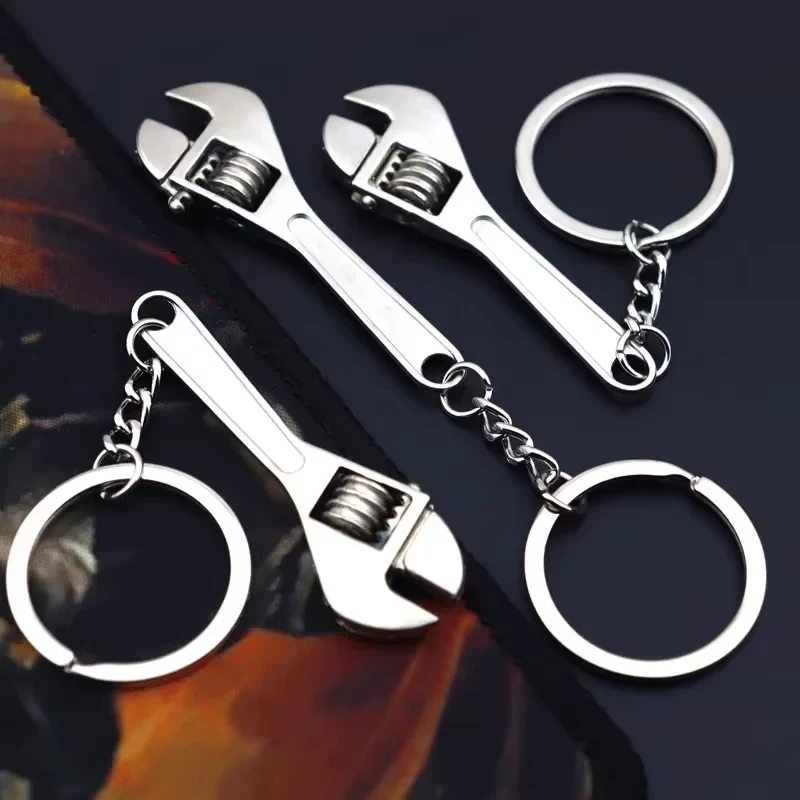 Mini Wrench Keychain Portable Precision Repair Tool Metal Adjustable Jaw Wrench Keychain Wrench Manual Repair Tool