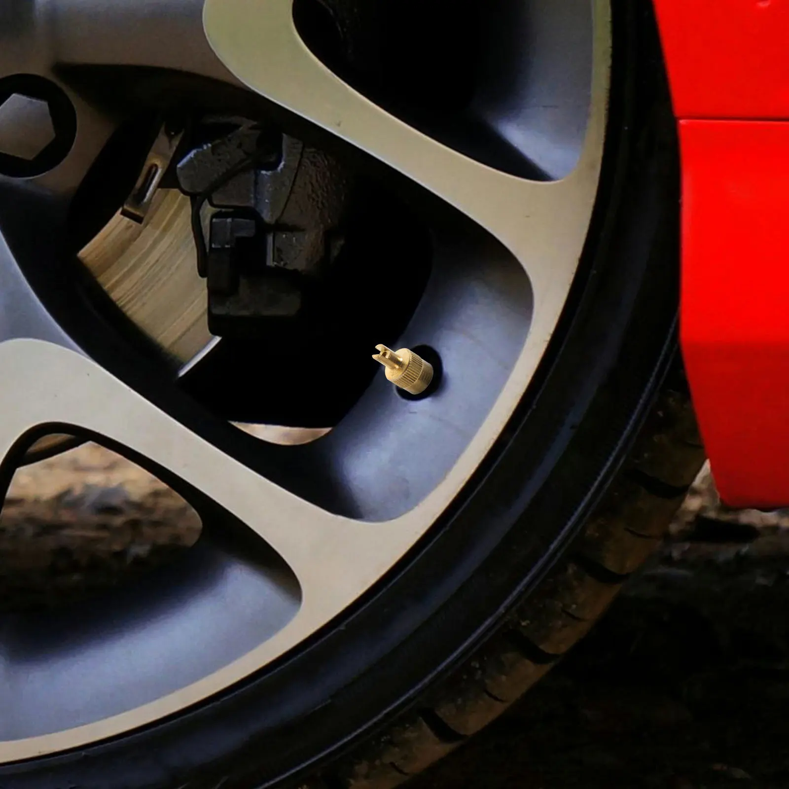 4Pcs Industrial Grade Metal Valve Stem Caps for Tire Air Valves Heavy-Duty Construction Agriculture Vehicles Debris Waterproof